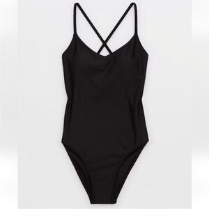 Aerie Black One-Piece Swimsuit